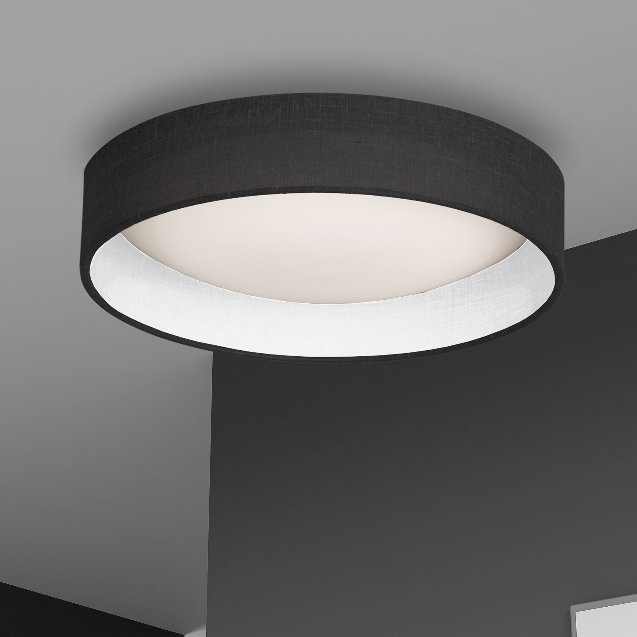 Corinne LED 15 inch Black Flush Mount Ceiling Light