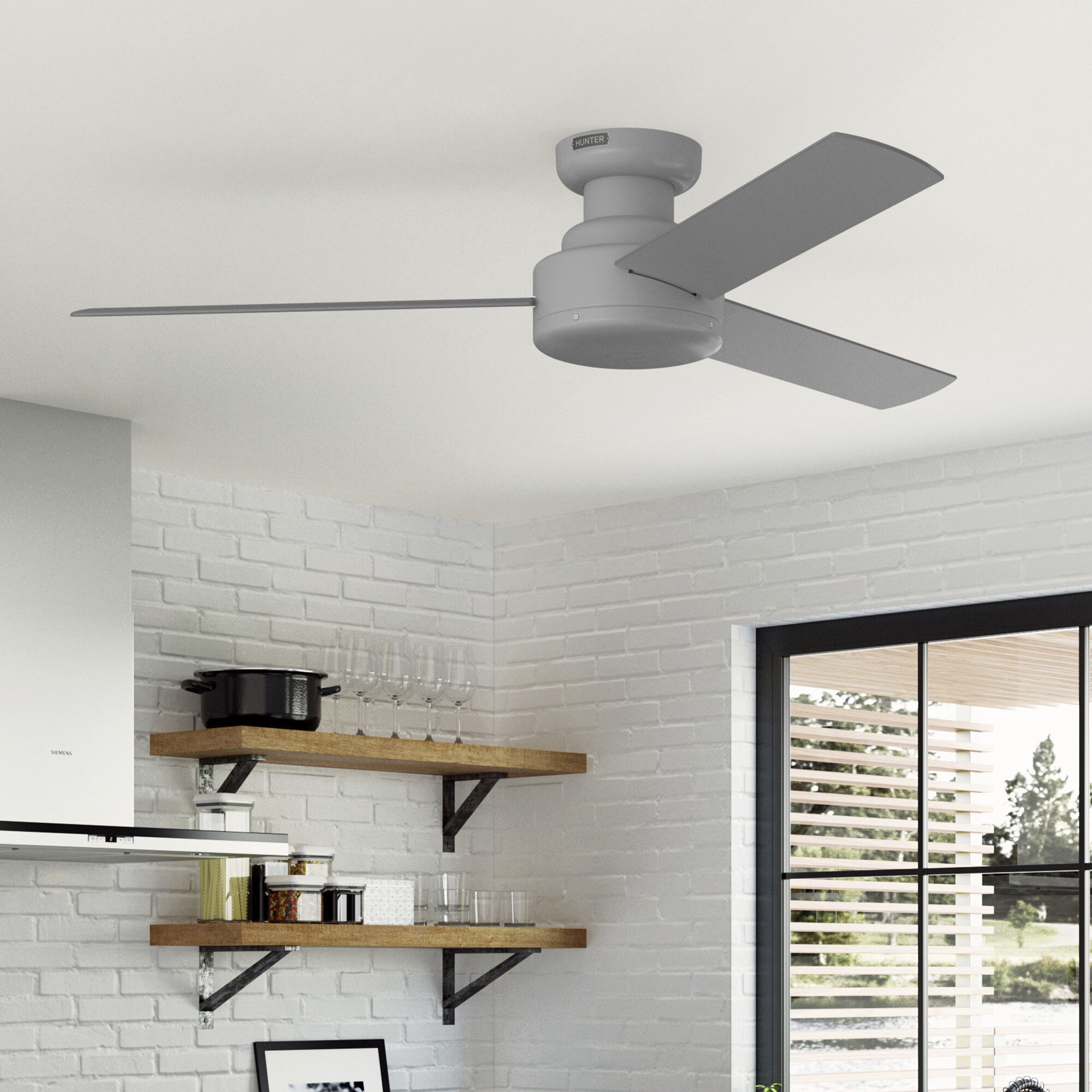 Presto 52 inch Dove Grey Ceiling Fan
