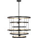 Celeste 8 Light 24 inch Aged Iron Chandelier Ceiling Light, Large