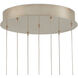 Medusa 7 Light 15 inch Nickel and Silver Multi-Drop Pendant Ceiling Light