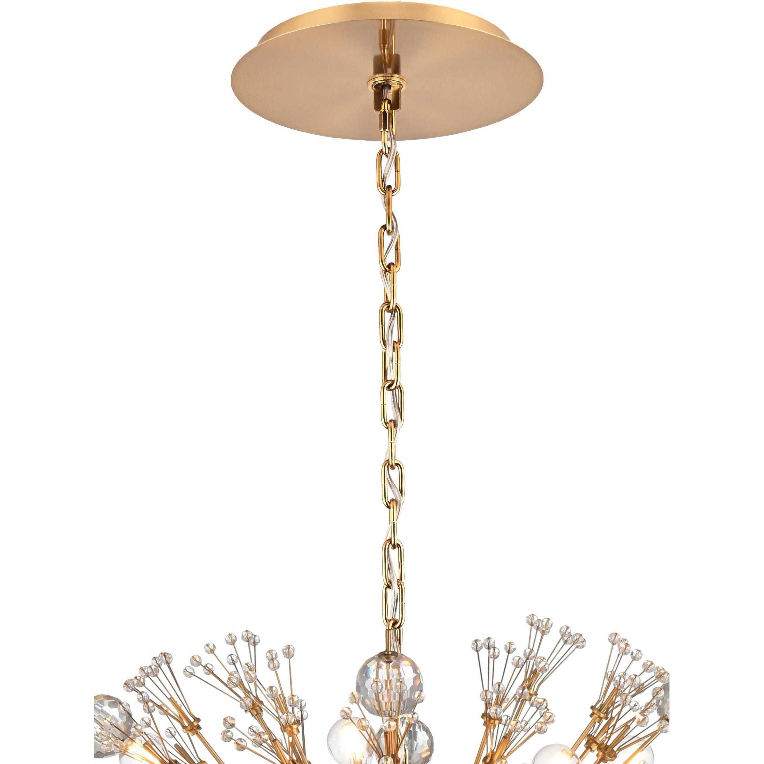 Vera 38 Light 25 inch Gold Pendant Ceiling Light