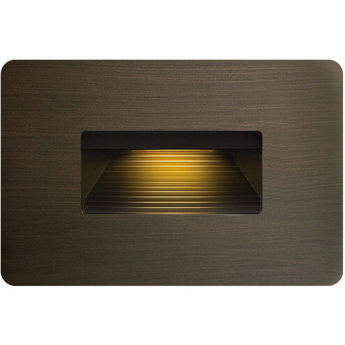 Luna 12v 3.80 watt Matte Bronze Landscape Step Light, Horizontal