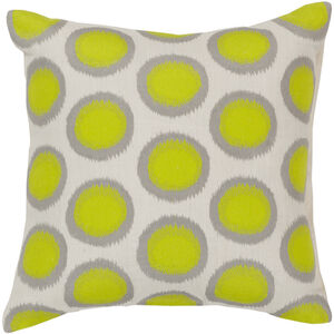 Ikat Dots 20 inch Lime, Cream, Charcoal Pillow Kit