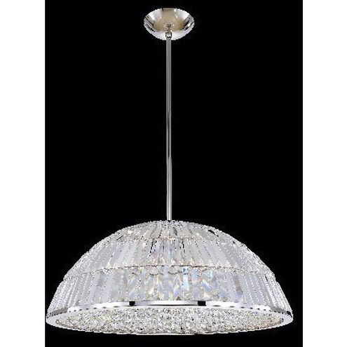 Doma 26 inch Polished Nickel Pendant Ceiling Light in Firenze Clear