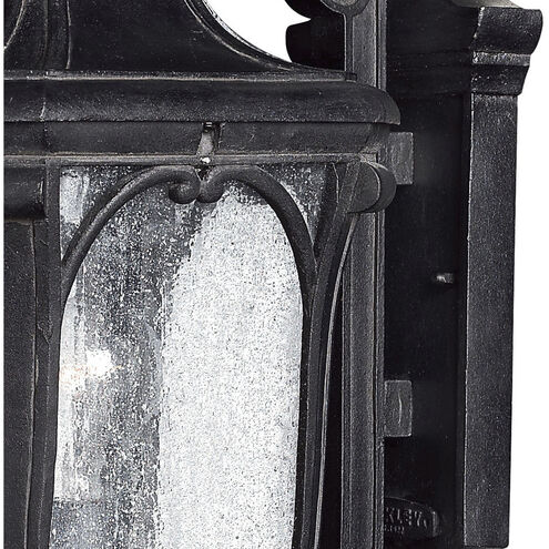 Trafalgar LED 18 inch Museum Black Outdoor Wall Mount Lantern, Medium