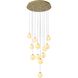 WHP Series 12 Light 24 inch Brass Chandelier Ceiling Light
