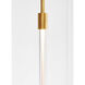 Kelly Wearstler Phobos LED 1.1 inch Natural Brass Pendant Ceiling Light in 277V, Integrated LED