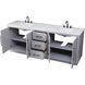 Chase 84 X 34 inch Grey Bathroom Vanity Cabinet