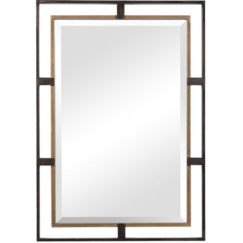 Carrizo 32 X 22 inch Gold and Bronze Wall Mirror