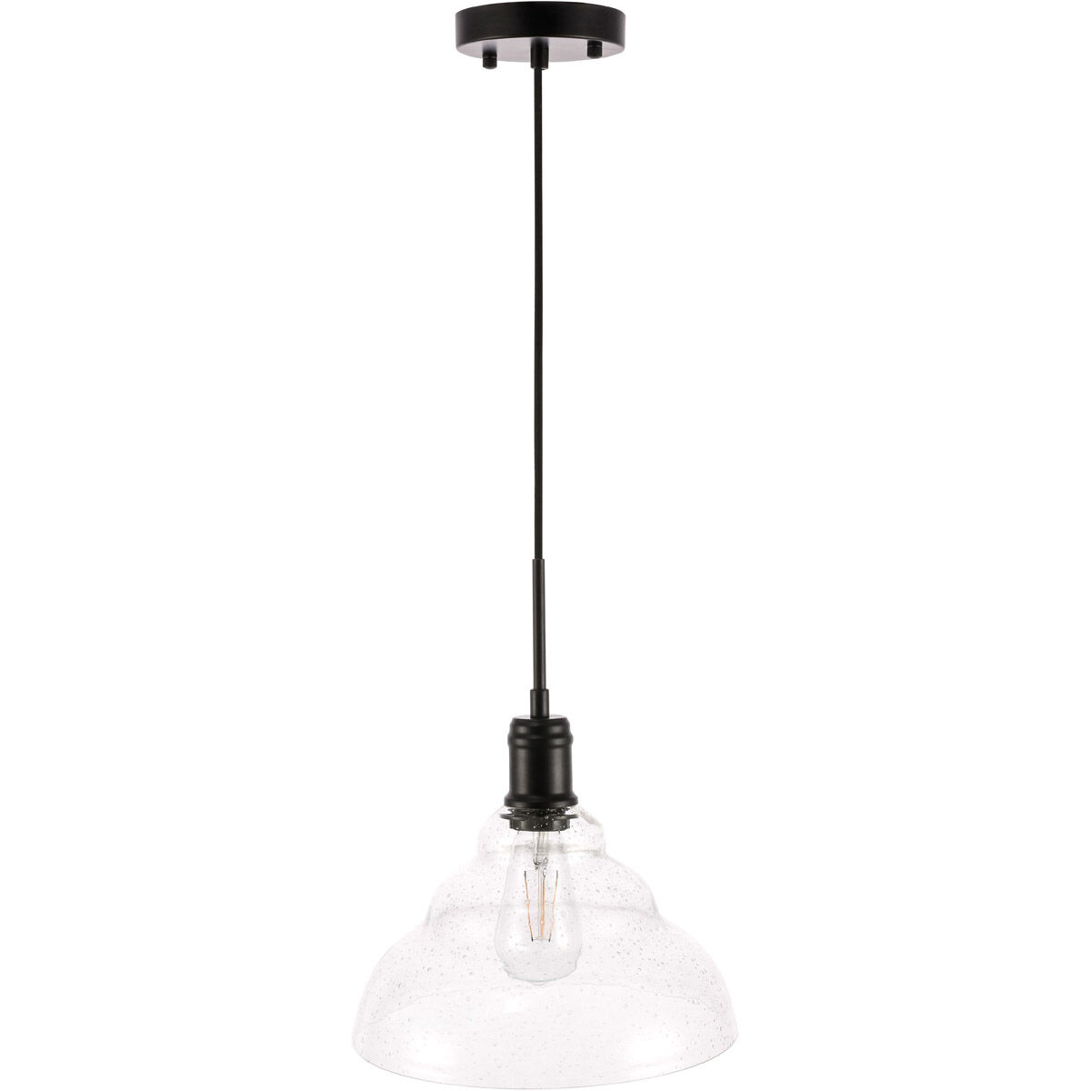 Gil 1 Light 11 inch Black Pendant Ceiling Light