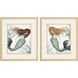 Mermaid Green and Brown Framed Art