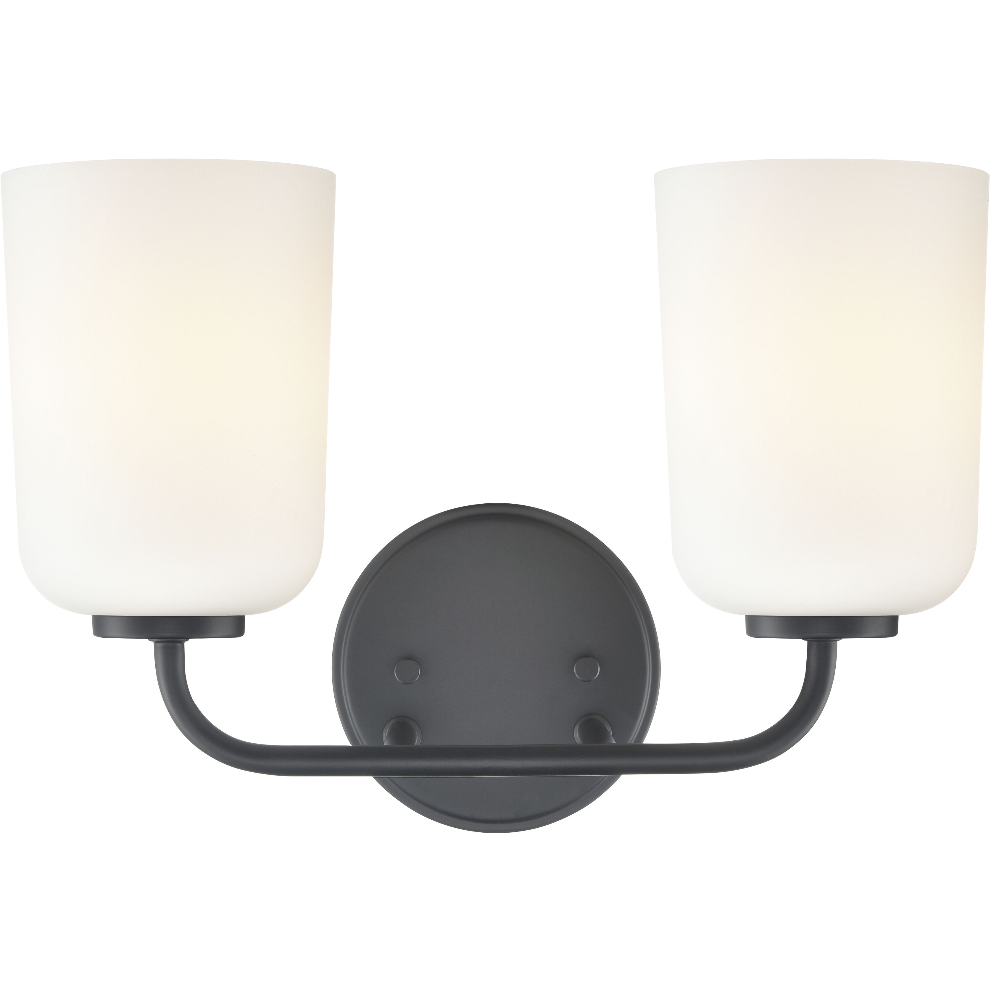 Laphia 2 Light 14 inch Matte Black Bathroom Vanity Light Wall Light
