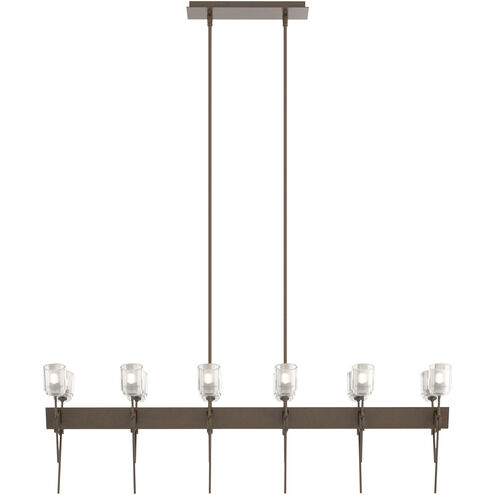 Echo 12 Light 48 inch Bronze Linear Pendant Ceiling Light