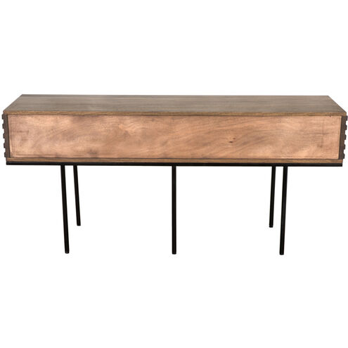 Zodiac 73 X 20.5 inch Dark Walnut Sideboard