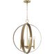 Allegheny 5 Light 22 inch Soft Gold Chandelier Ceiling Light, Design Series