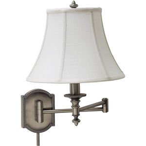 Decorative Wall Swing 1 Light 12 inch Antique Silver Wall Lamp Wall Light