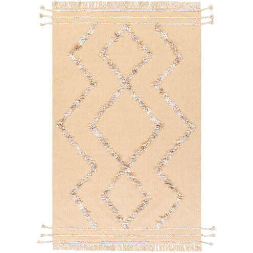 Palo Alto 36 X 24 inch Wheat/White/Camel/Khaki/Beige/Dark Brown Rugs, Rectangle