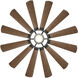 Windmill 65 inch Oil Rubbed Bronze Dark Walnut with Dark Walnut Blades Downrod Ceiling Fans in Oil-Rubbed Bronze/Dark Walnut, Smart Fan