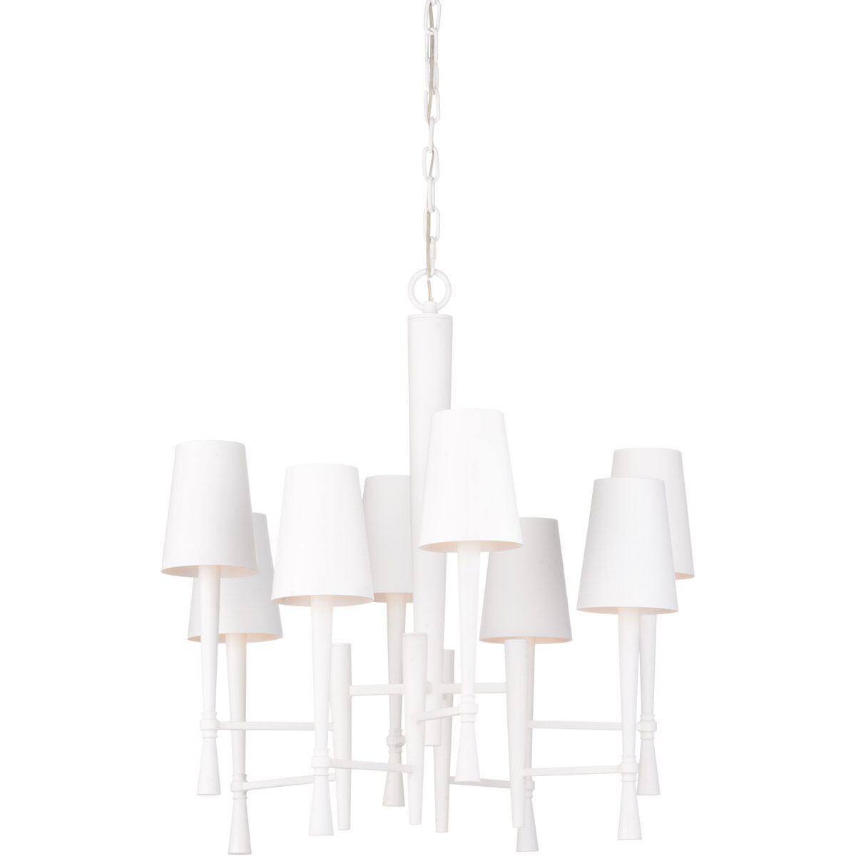 Wildwood 8 Light 24 inch White Chandelier Ceiling Light
