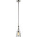 Franklin Restoration Bell LED 5 inch Polished Nickel Mini Pendant Ceiling Light in Clear, Franklin Restoration