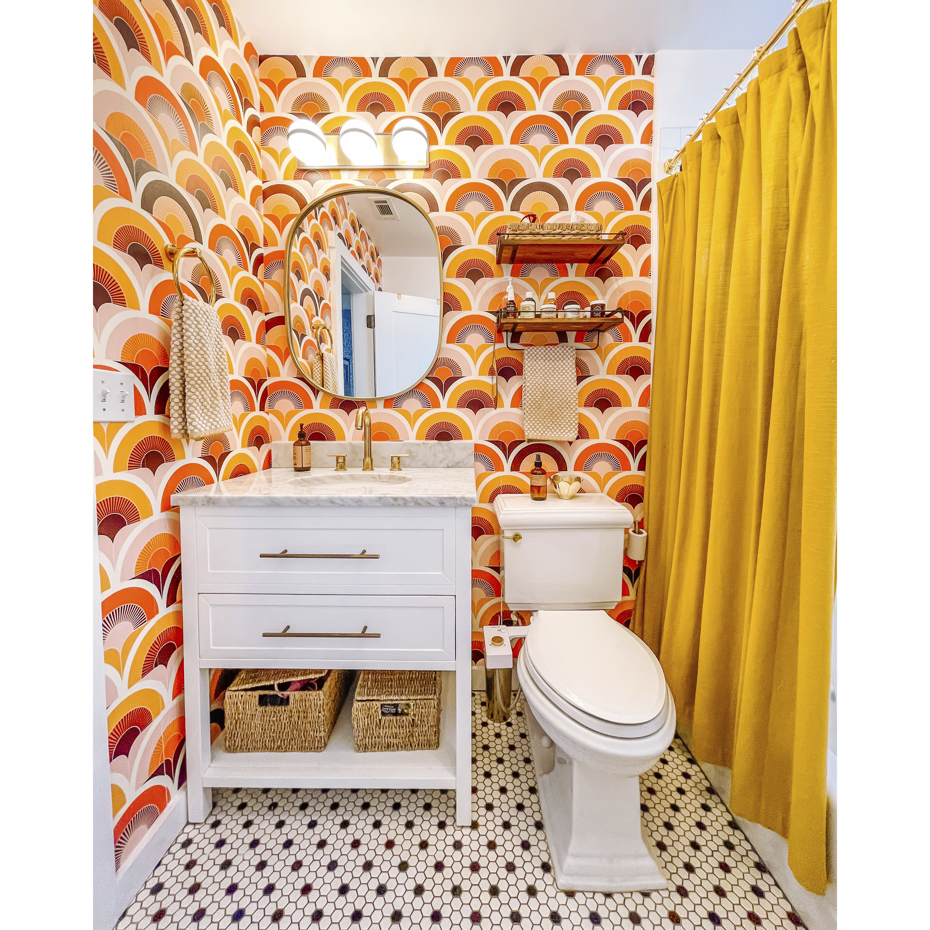 Ace 3 Light 19.75 inch Textured Bronze/Brushed Brass Bath Vanity Wall Light