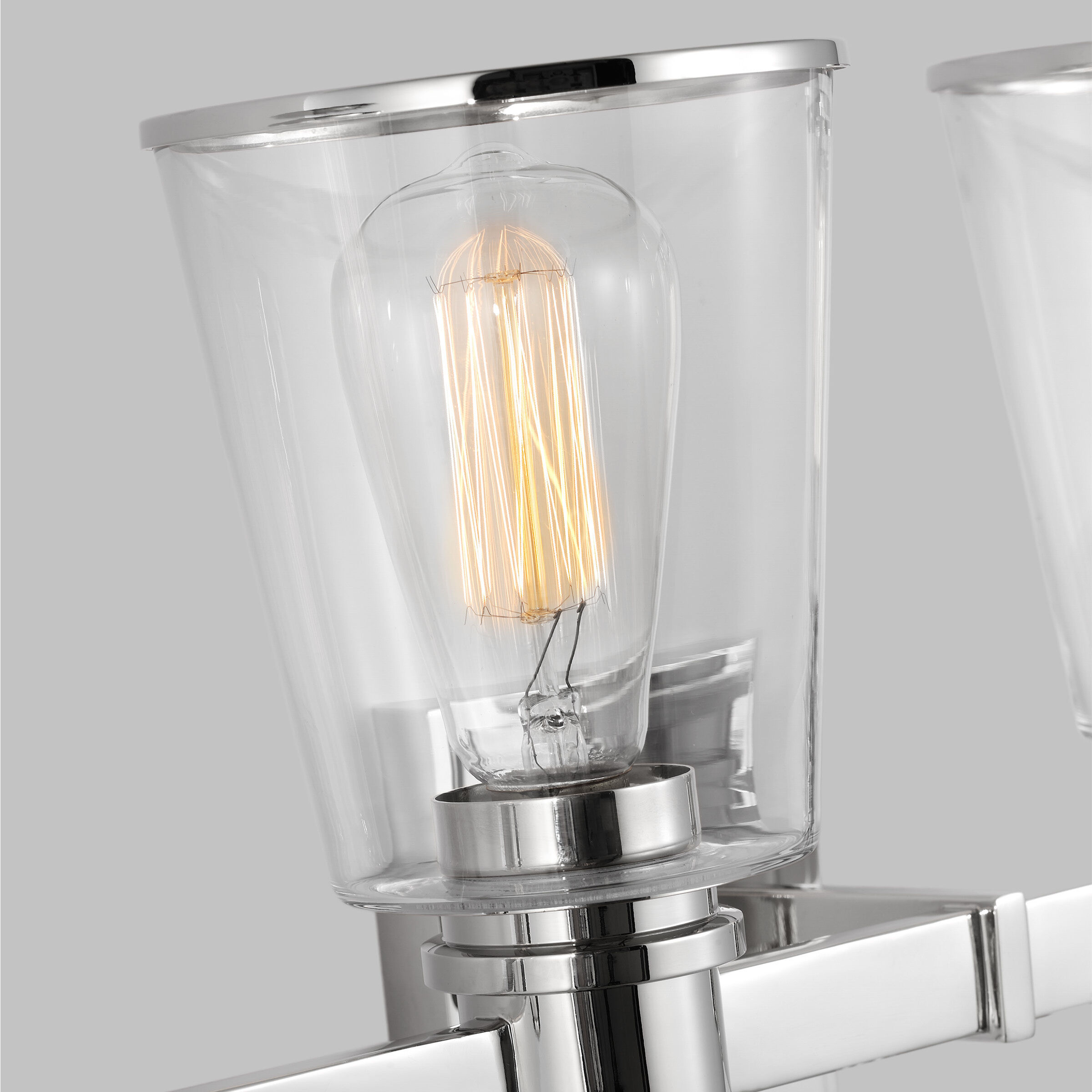 C&M by Chapman & Myers Alessa 4 Light 30.63 inch Polished Nickel Bath Vanity Wall Sconce Wall Light