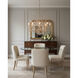 Crystal Bud 8 Light 33 inch Silver Granello Chandelier Ceiling Light, Large