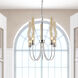 Meduse 5 Light 16 inch Polished Nickel Up Chandelier Ceiling Light