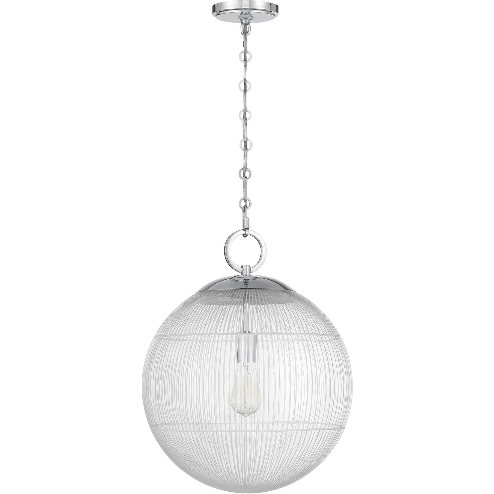 Cabot 1 Light 16 inch Chrome Pendant Ceiling Light