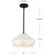 Alora Mood Krysta Pendant Ceiling Light in Matte Black