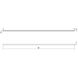 Thin-Line LED 96 inch Bright Satin Aluminum Wall Bar Wall Light in 8ft., 3000K