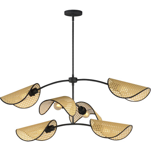 Bonnet 6 Light 9 inch Black Multi-Light Pendant Ceiling Light