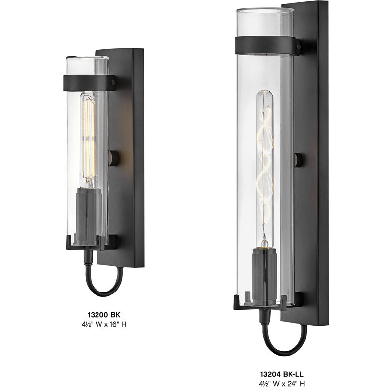 Ryden LED 24 inch Black Outdoor Wall Mount