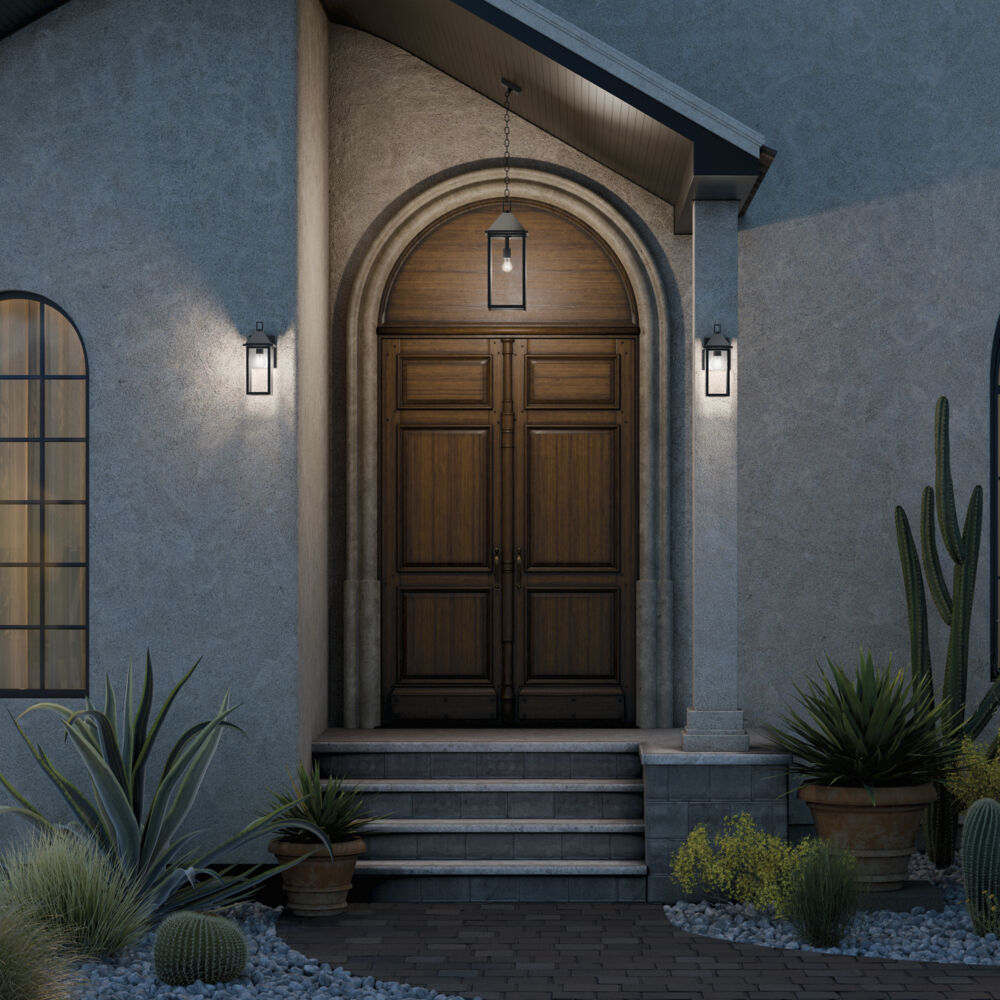 Prin 1 Light 9 inch Black Outdoor Hanging Pendant