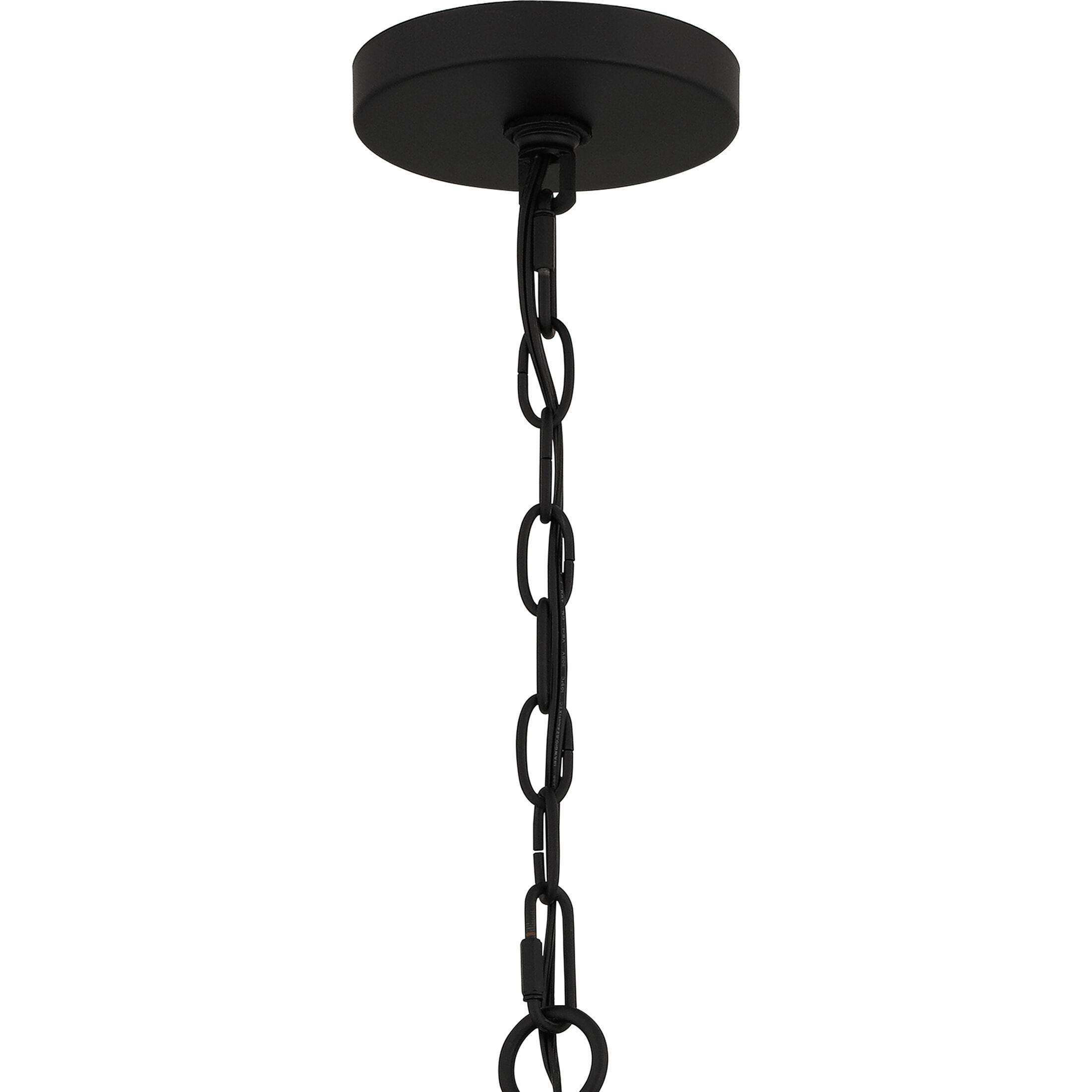 Brigitta 8 Light 30 inch Matte Black Chandelier Ceiling Light