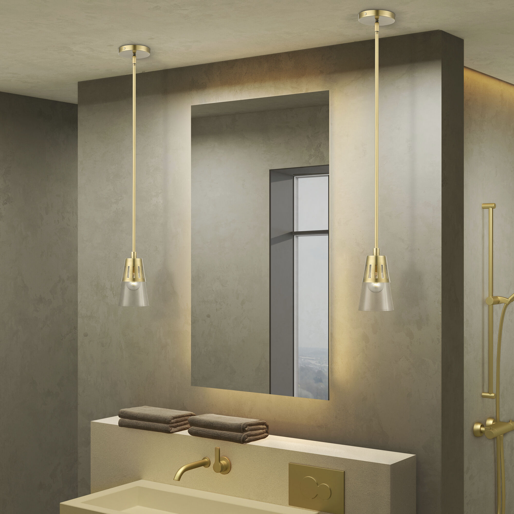 Bennington 1 Light 5.13 inch Natural Brass Mini Pendant Ceiling Light