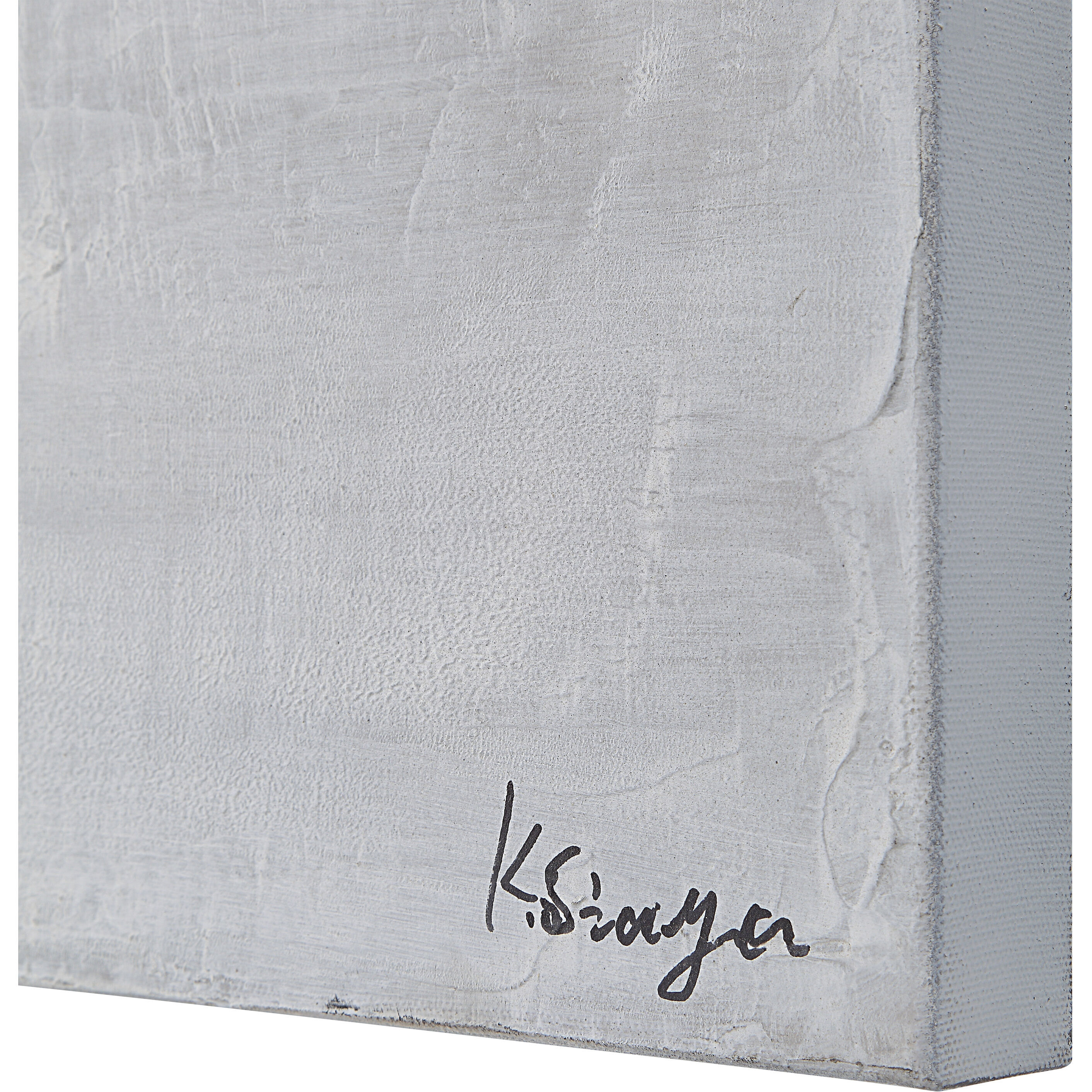 Benalla White/Grey/Black Canvas Art