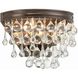 Calypso Bath Wall Light in Vibrant Bronze