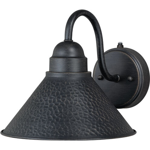 Outland LED 9 inch Aged Iron and Light Gold Outdoor Wall