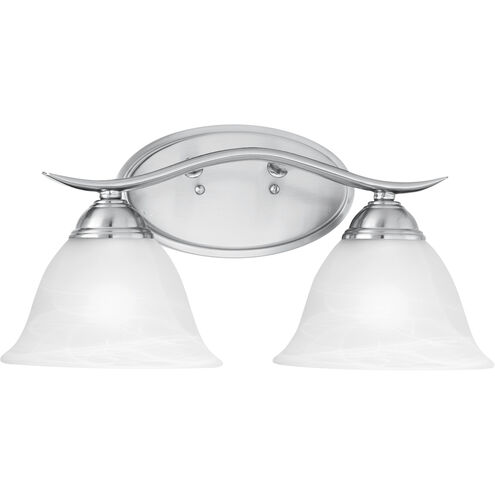 Prestige 2 Light 17 inch Brushed Nickel Vanity Light Wall Light