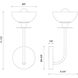 Alora Mood Sylvia 1 Light 5 inch Brushed Gold Bath Vanity Light Wall Light