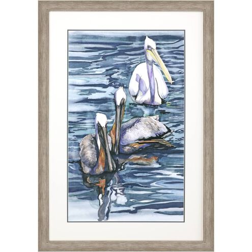 Animals Collection Blue Framed Art