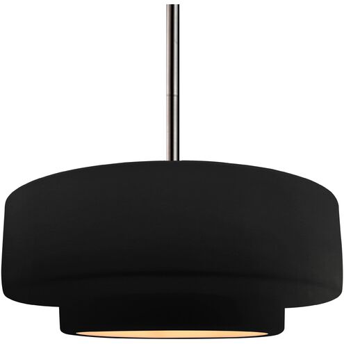 Radiance LED 14.5 inch Carbon Matte Black and Champagne Gold and Brushed Nickel Pendant Ceiling Light