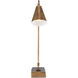 Symmetry 20.5 inch Antique Brass Desk Lamp Portable Light