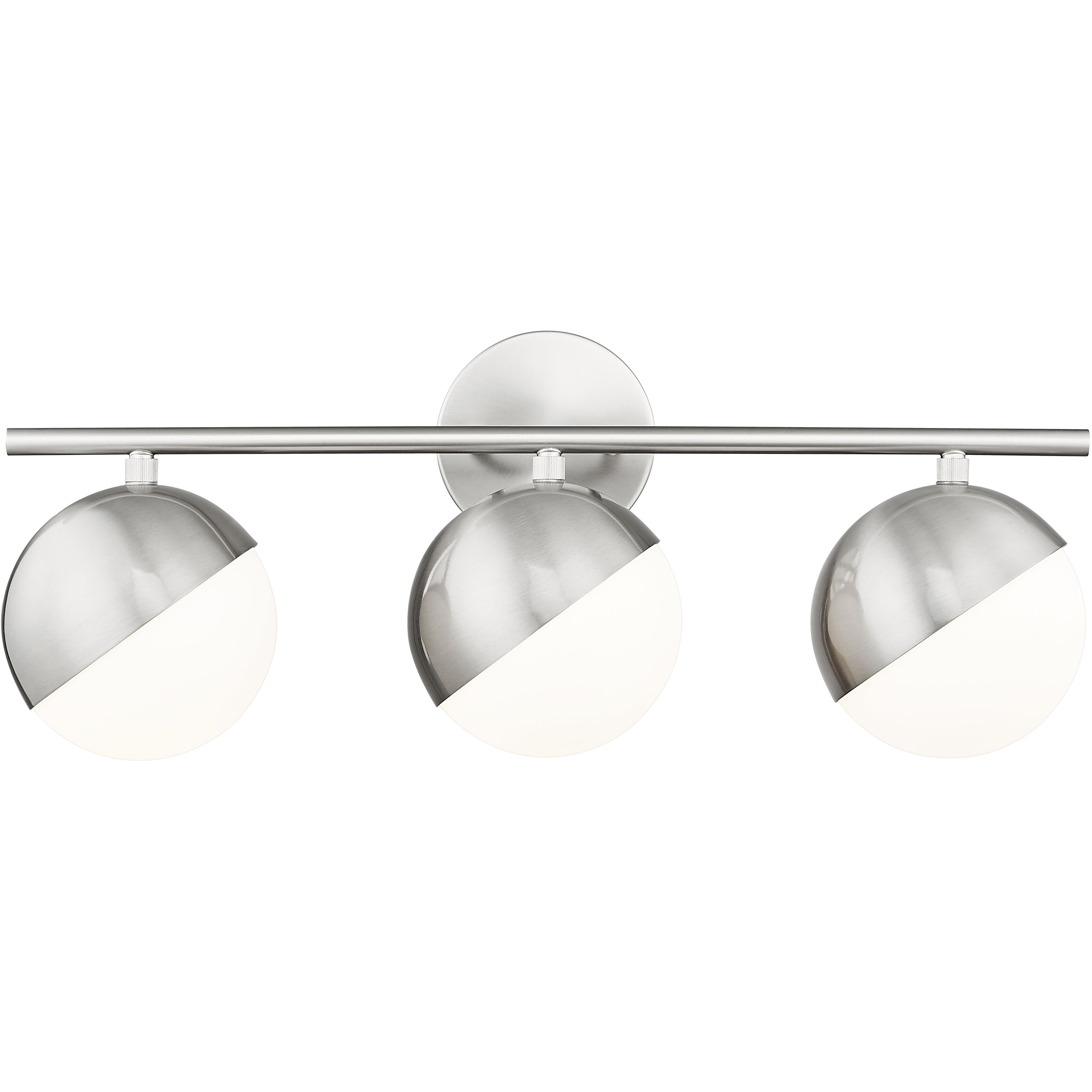 Realm Sphere 3 Light 24 inch Brushed Nickel Bath Vanity Wall Light