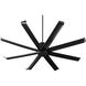 Proxima Patio 72 inch Noir with Matte Black Blades Patio Fan
