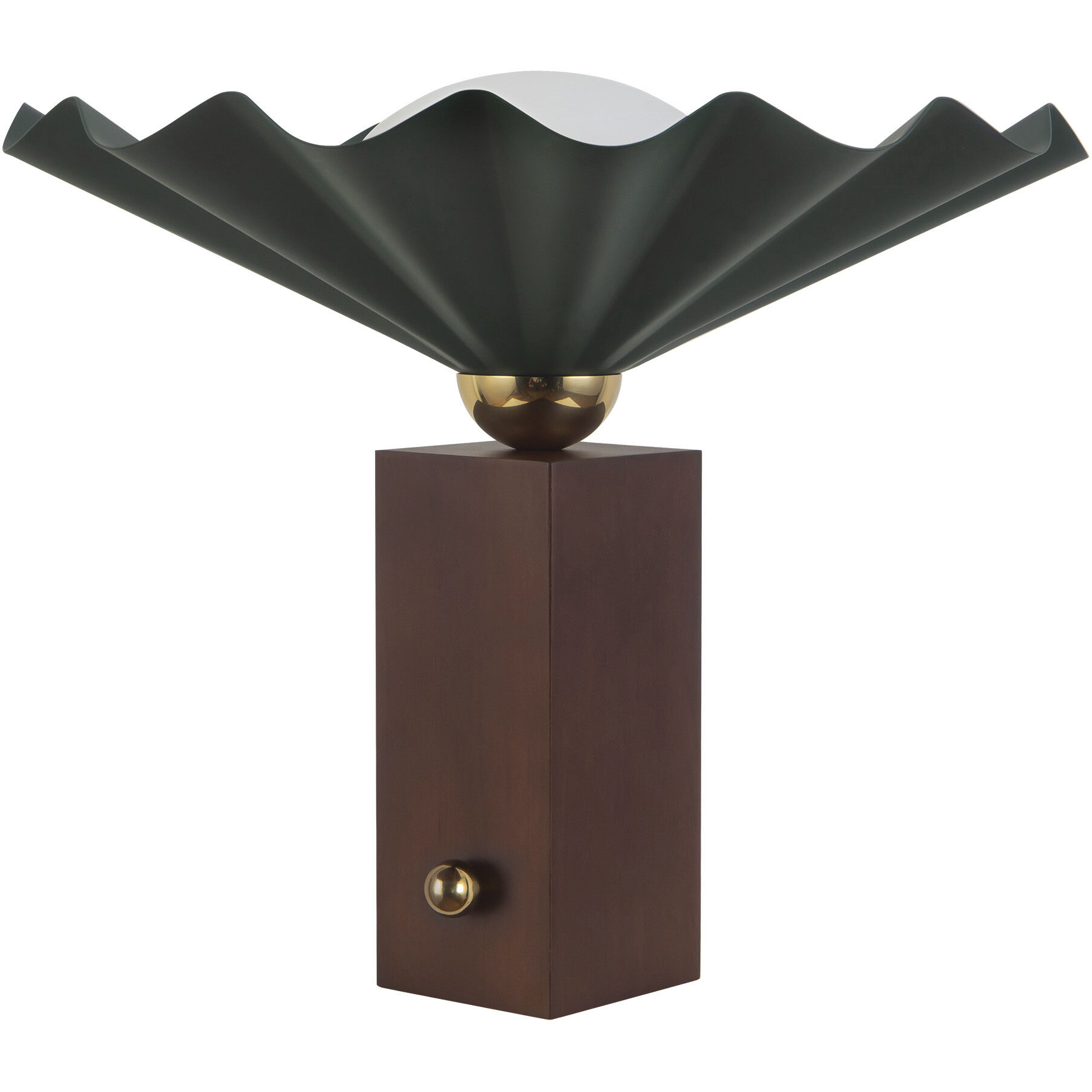 Furrow 13.5 inch 60 watt Pine Green Table Lamp Portable Light