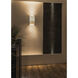 Ambiance Wall Sconce Wall Light, Open Top and Bottom Fixture, Tapered Rectangle