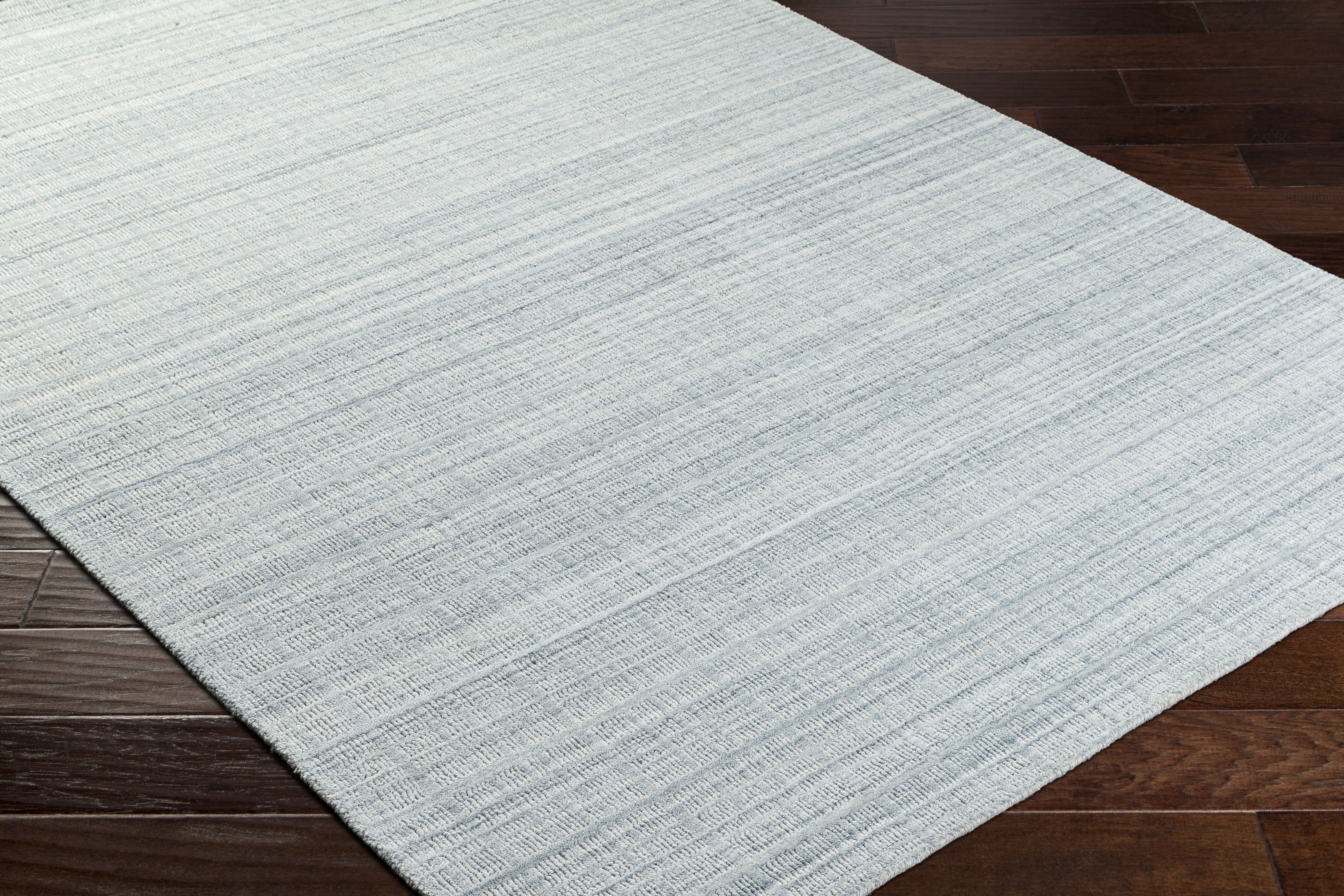 Fresno 36 X 24 inch Pale Blue Rug, Rectangle