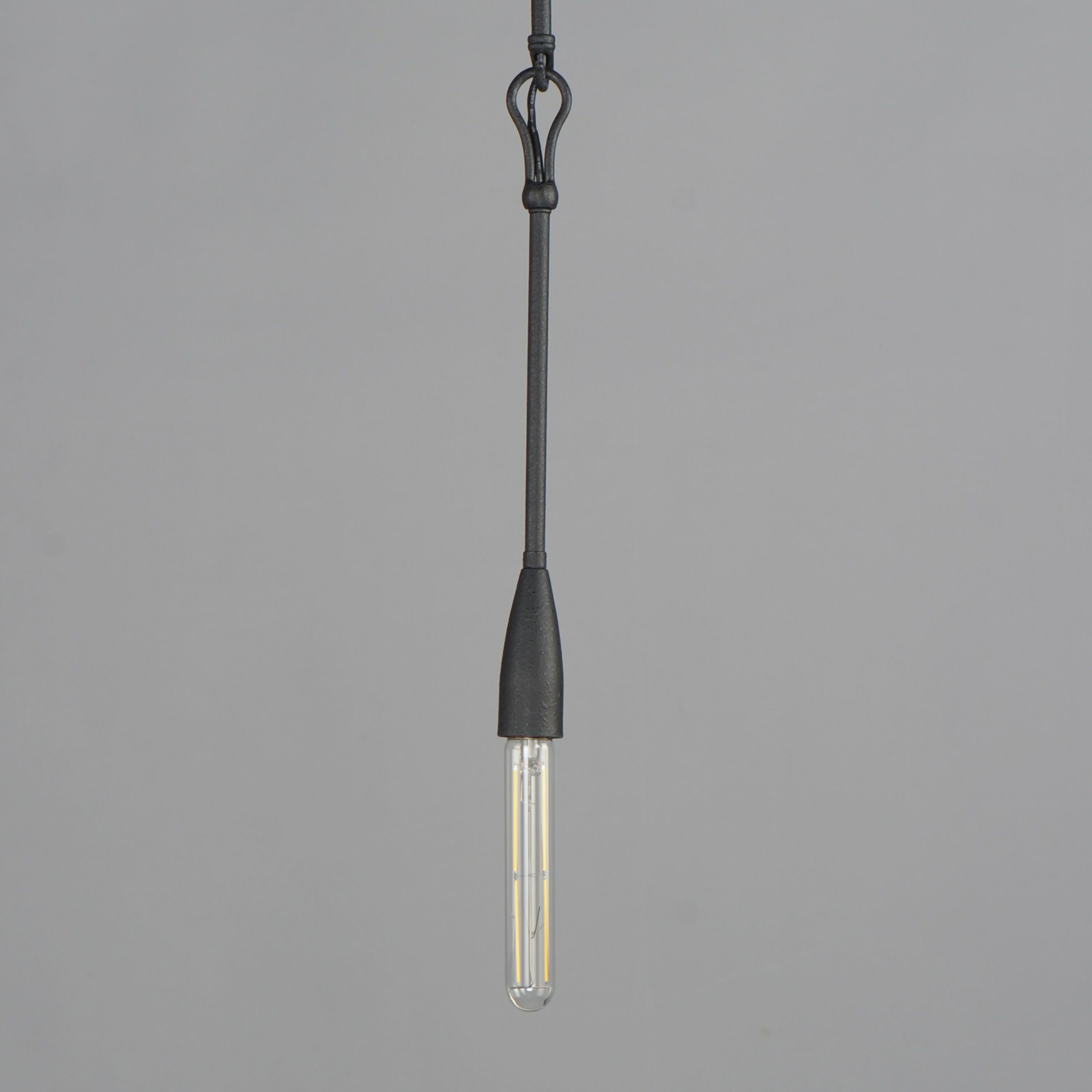 Pioneer 1 Light 6 inch Anthracite Mini Pendant Ceiling Light